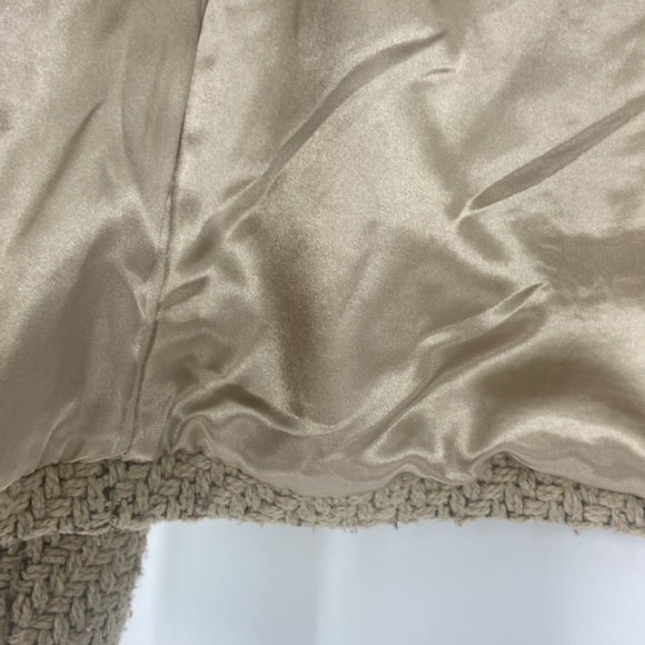 Kensie Wool blend toggle close beige tweed look jacket - Picture 15 of 16